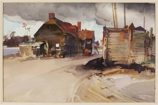 Dell Quay, Chichester Channel, by Flint
