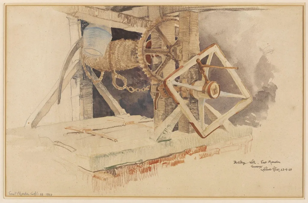 The Village Well, East Marsden, by Flint, watercolor, 23