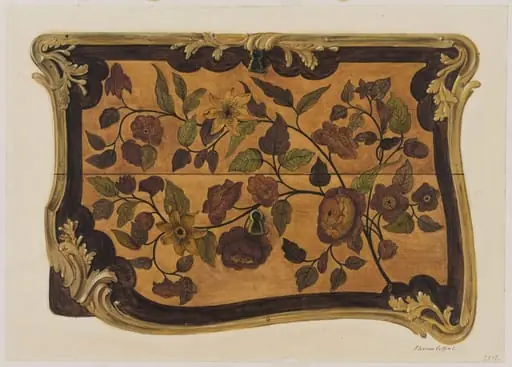 Dutch marqueterie table, ca. 1700, by Florence Collins