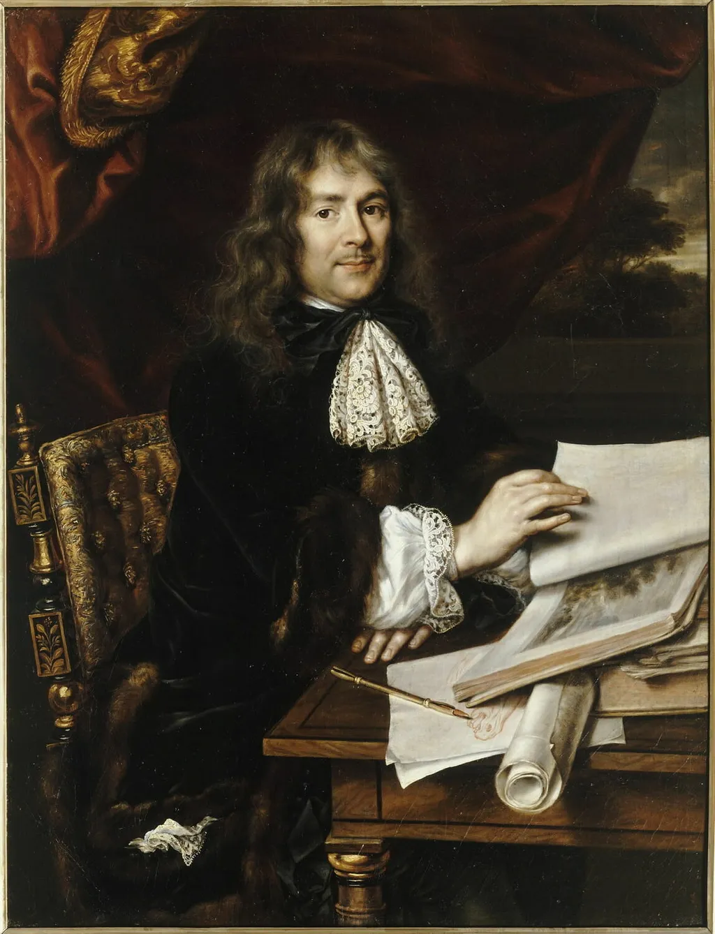 Portrait of Antoine Paillet, by Florent de La Mare-Richart, oil, 1689
