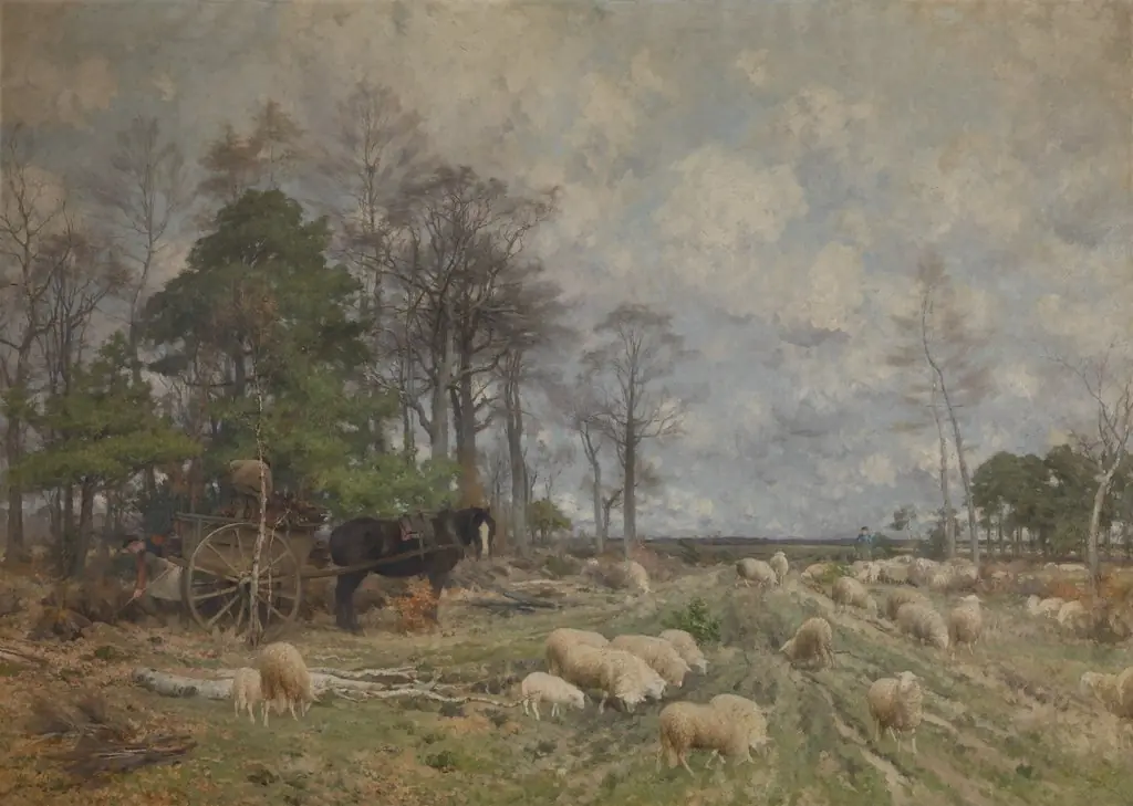 Heathland in Spring, by Florent Nicolas Crabeels