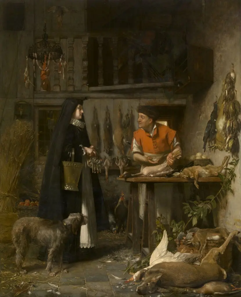 Market Scene in the 17th Century, by Florent Willems