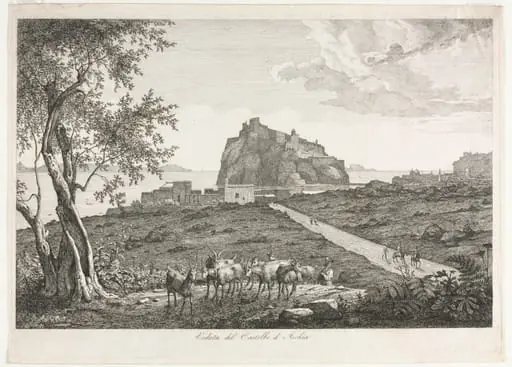 View of the Castello, Ischia, by Florian Grosspietsch