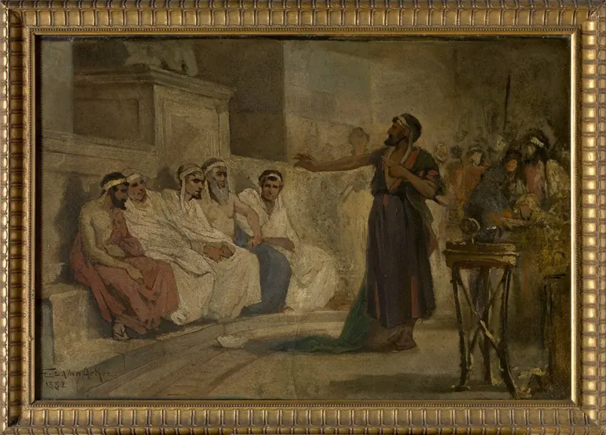 De heilige Paulus voor de Areopagus in Athene