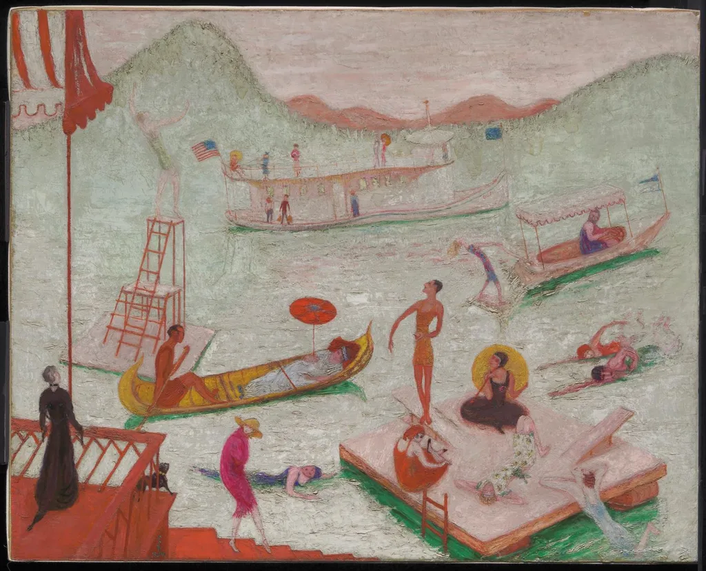 Lake Placid, by Florine Stettheimer, oil, 1919