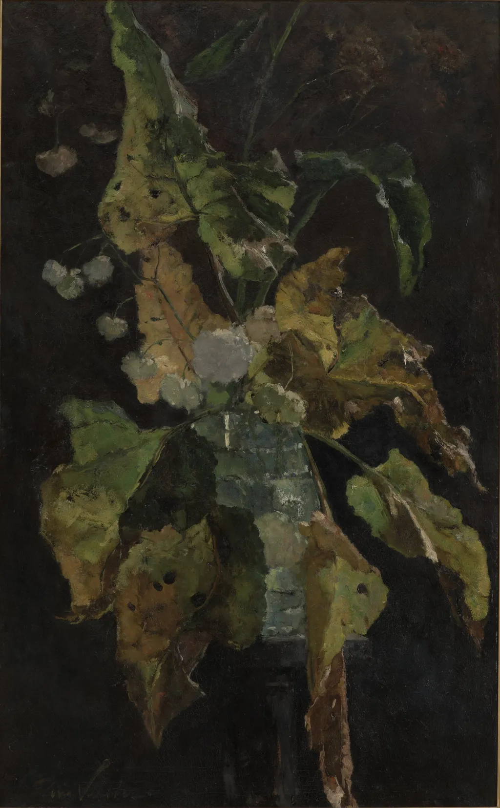 Flowers and Leaves, by Floris Verster, oil, 1894
