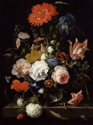 Flower-piece, by Abraham Mignon