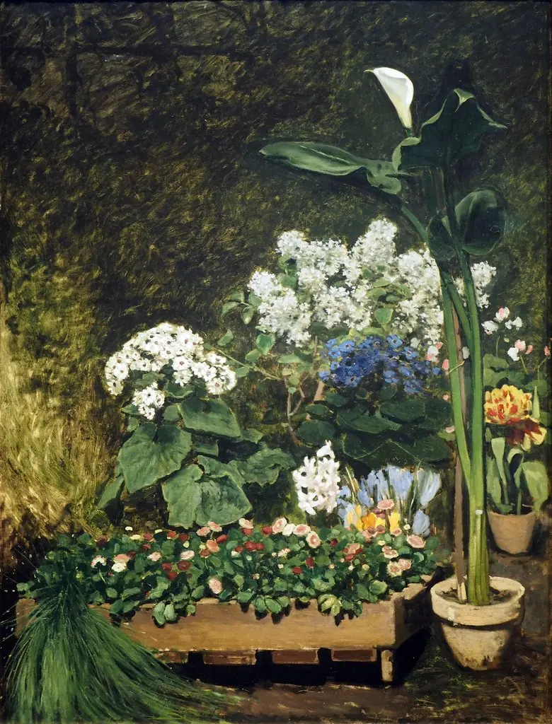 Flowers in Greenhouse