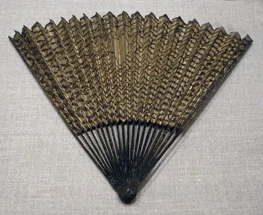 明  佚名  網紋圖  扇|Folding Fan with Fishing Net Decoration