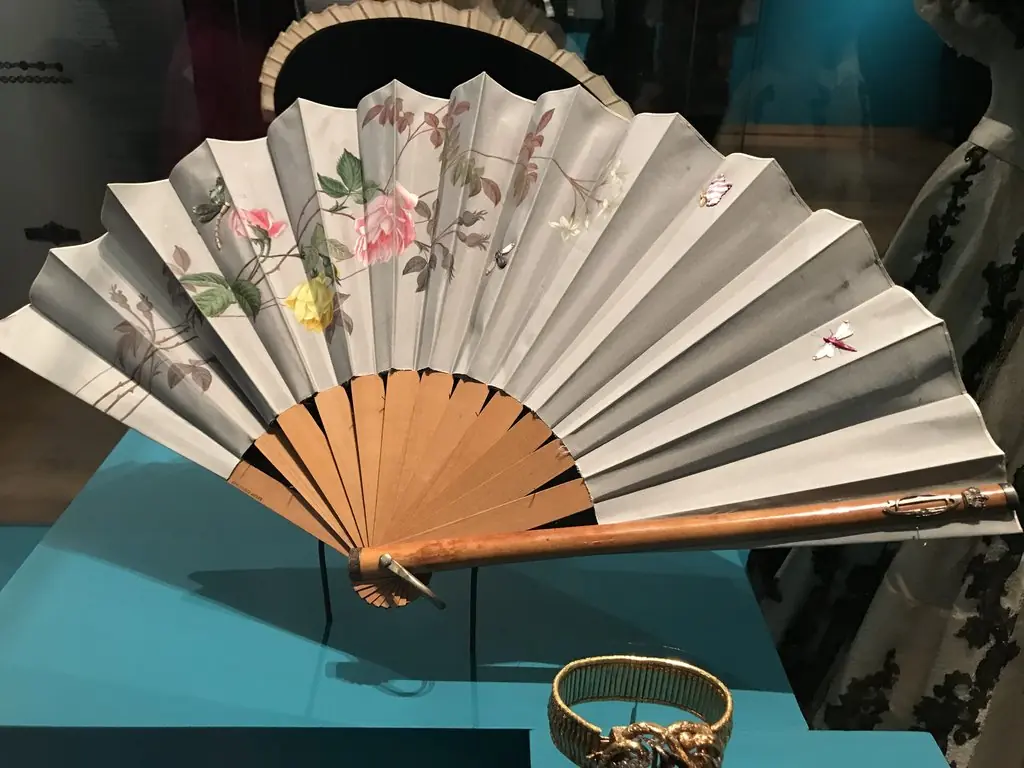 Folding Fan with the Monogram "OD"