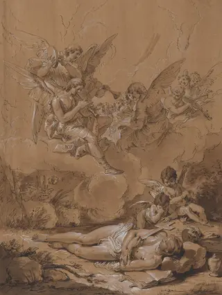 Death of the Magdalene, by Follower of Francesco Fontebasso