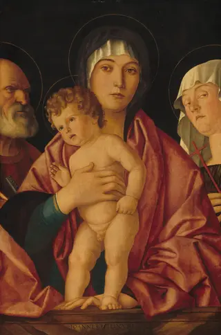 Madonna and Child with Saints, by Follower of Giovanni Bellini