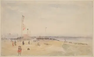 Pourville-sur-Mer, by Follower of James McNeill Whistler