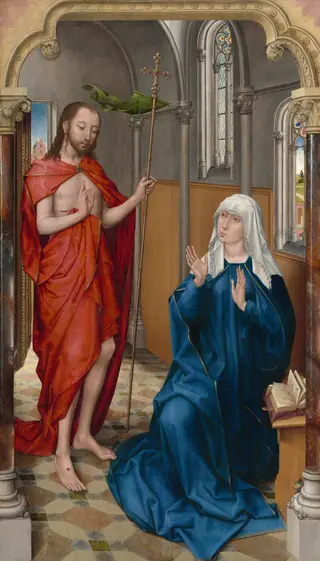 Christ Appearing to the Virgin, by Follower of Rogier van der Weyden