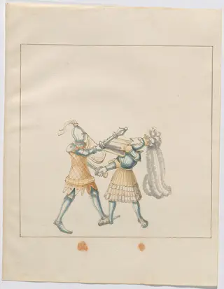 Foot Combat with Maces and Tartsche Shields