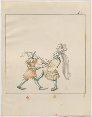 Foot Combat with War Hammers and Tartsche Shields