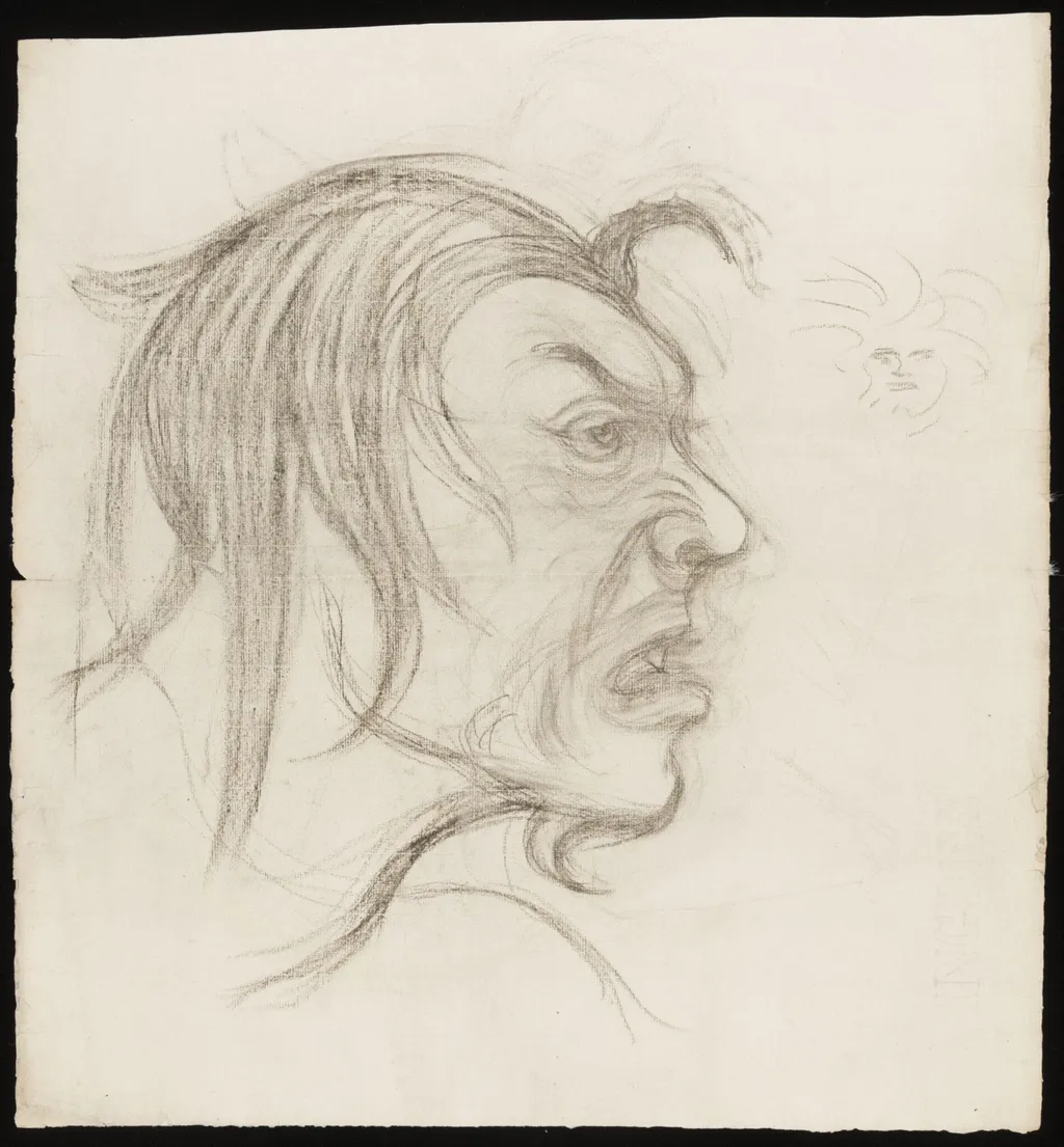 Head of a fiend, by Forbes-Robertson, 1850