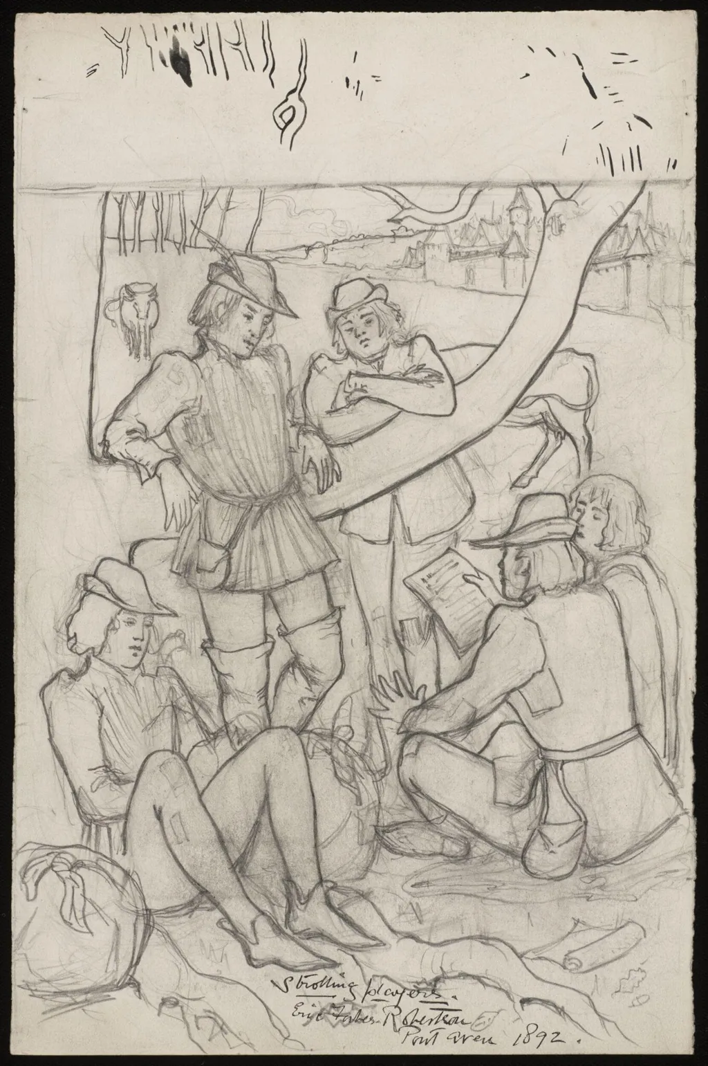 Strolling Players, by Forbes-Robertson, 1892