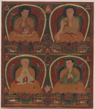 Four seated Masters