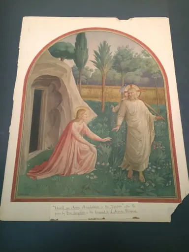 Copy after Christ and Mary Magdalene in the Garden, Fra Angelico in the Museo di San Marco (Florence), by Fra Angelico