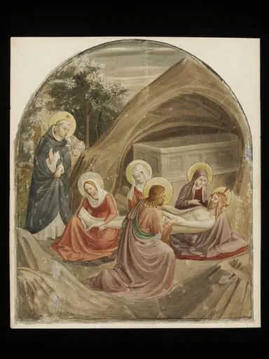 Copy after The Entombment (Lamentation over the Dead Christ), Fra Angelico in the Museo di San Marco (Florence), by Fra Angelico