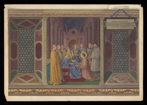 Copy after The Ordination of St Lawrence, Fra Angelico in the Niccoline Chapel (Vatican, Rome), by Fra Angelico
