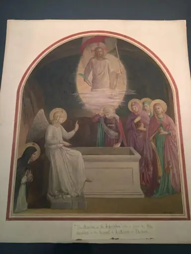Copy after The Three Maries at the Sepulchre, Fra Angelico in the Museo di San Marco (Florence), by Fra Angelico