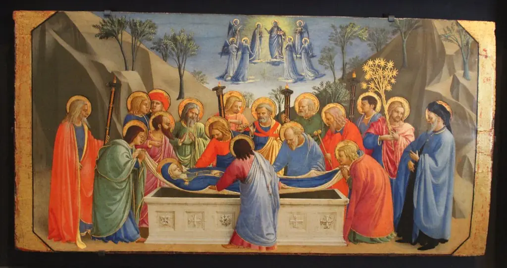 Dormition of the Virgin, by Fra Angelico