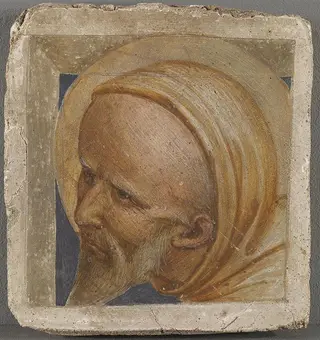 Kopf eines hl. Mönchs, by Fra Angelico