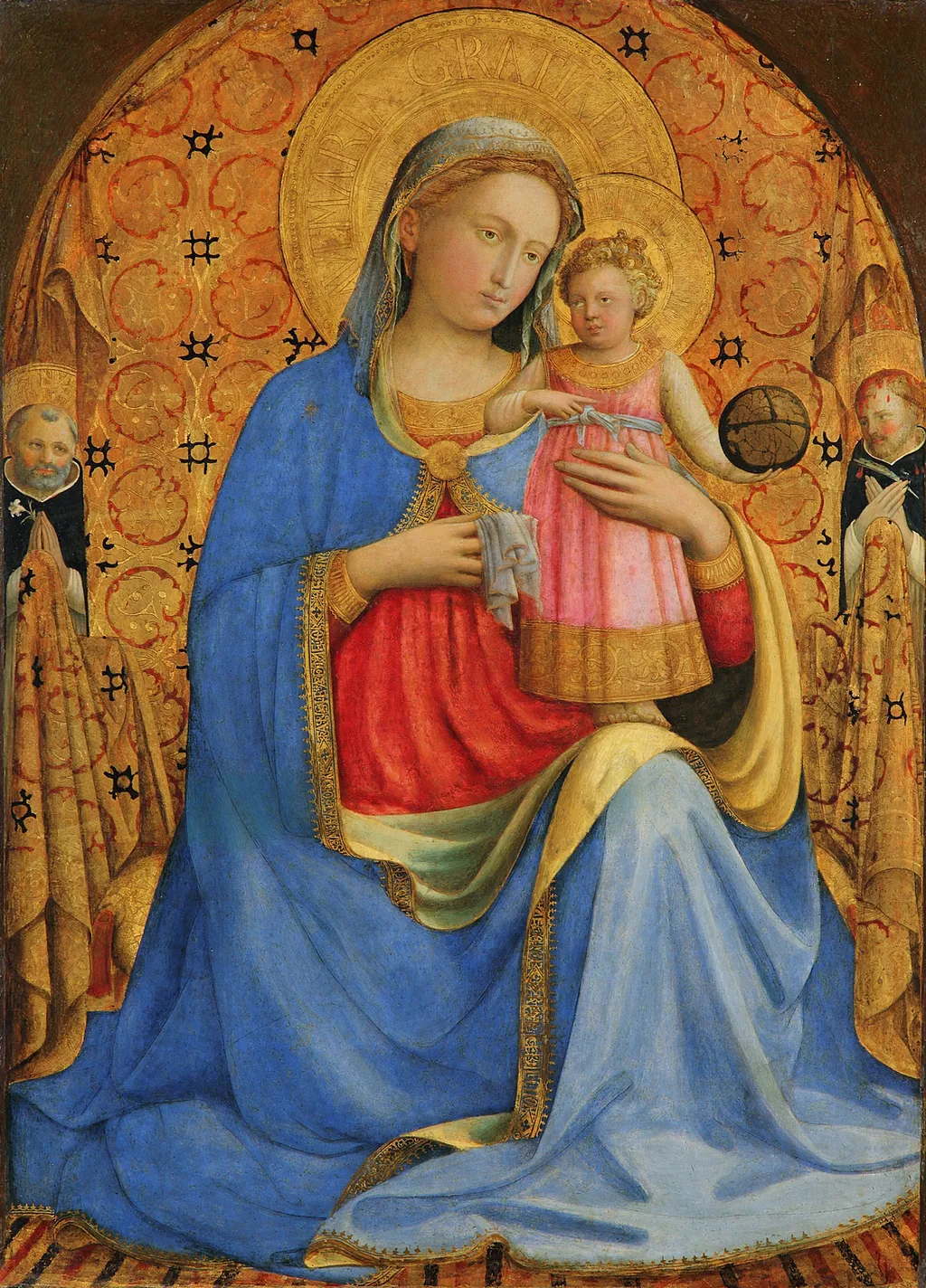 Madonna and Child, by Fra Angelico, paint, 1433