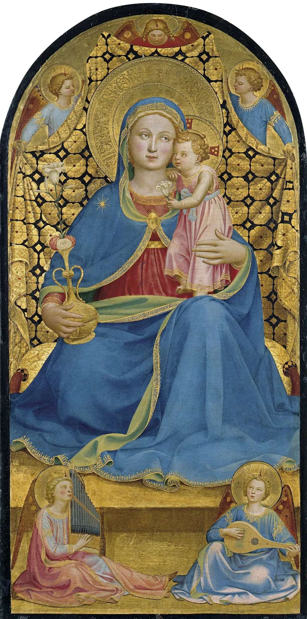 Madonna of Humility, by Fra Angelico, tempera, 1433