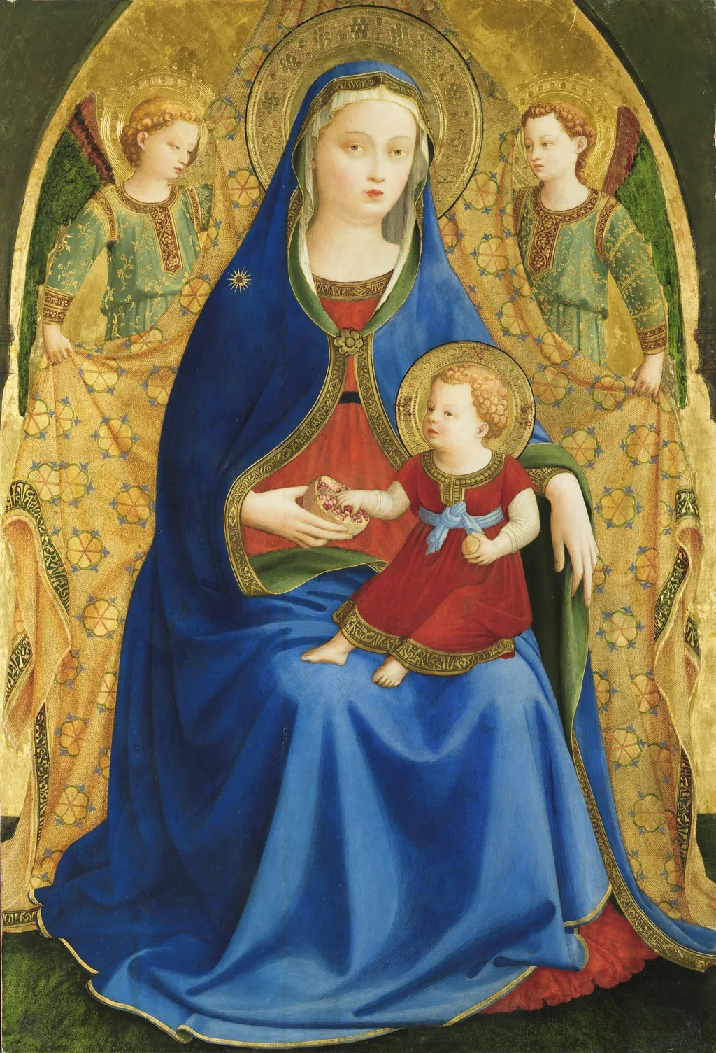 Madonna of the Pomegranate, by Fra Angelico, tempera, 1426