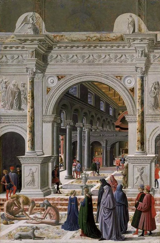 The Presentation of the Virgin in the Temple, by Fra Carnevale, unspecified, 1443