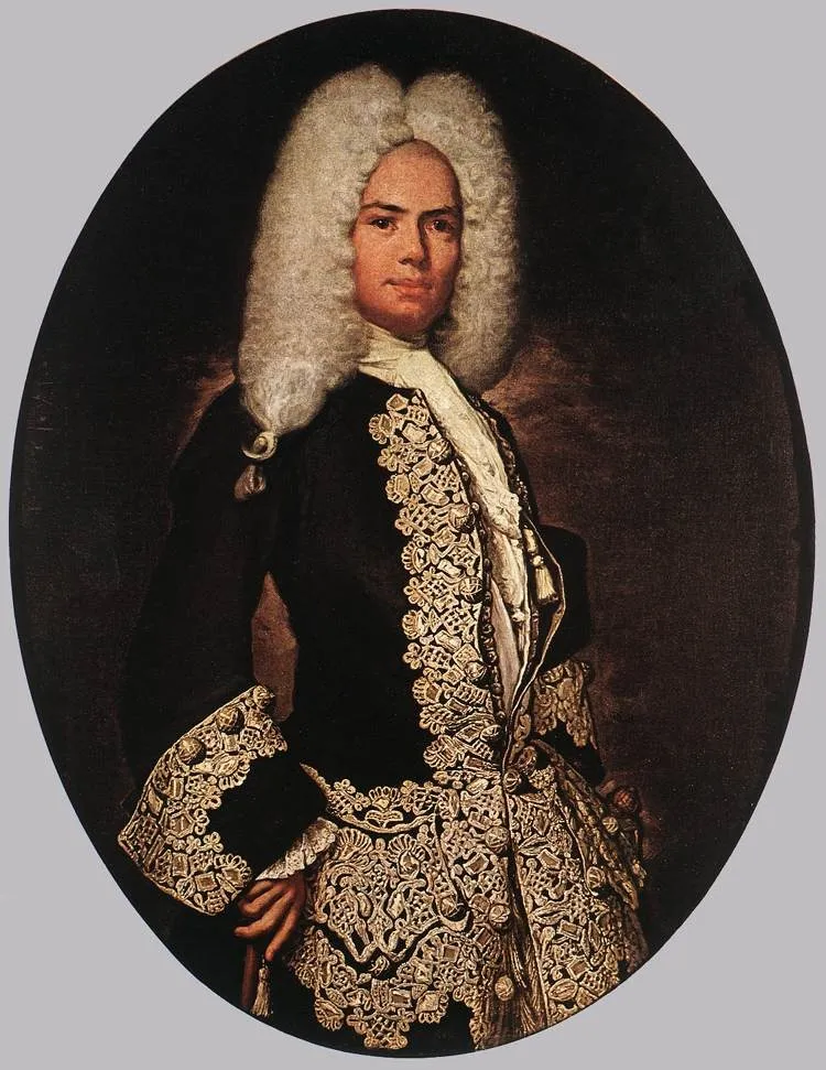 Portrait of Count Flaminio Tassi (?), by Fra Galgario, oil, 1720