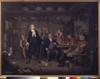 Fra Ludvig Holbergs "Erasmus Montanus", III akt, 3. scene