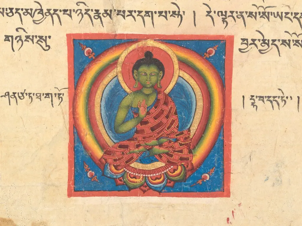 Fragment of a Prajnaparamita Sutra manuscript folio