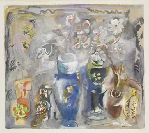 Ornaments with Flowers, by Frances Hodgkins