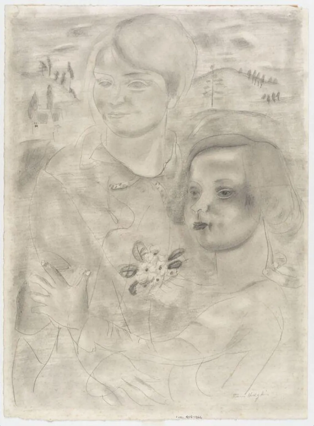 Woman and Young Girl, by Frances Hodgkins, 1931