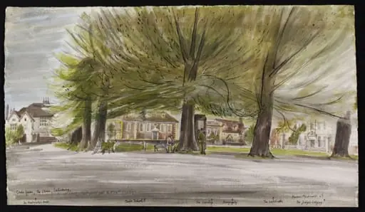 Choir Green, The Close, Salisbury, by Frances Macdonald