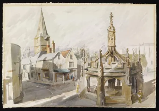 Market Cross, Malmesbury, by Frances Macdonald