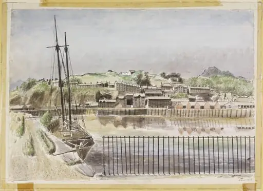 Old Wharves, Portmadoc, Caernarvonshire., by Frances Macdonald