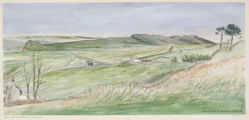 Roman Wall near Haltwhistle, Cumberland, by Frances Macdonald