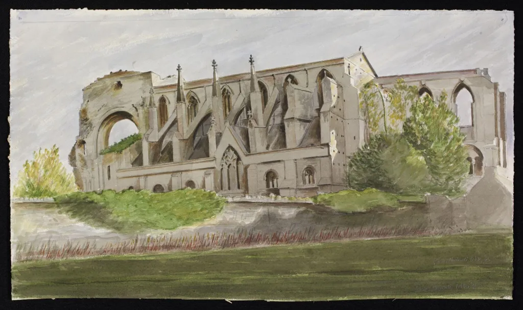 The Abbey, Malmesbury, by Frances Macdonald, watercolor