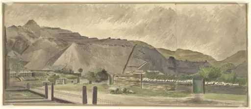 The Oakley Slate Quarry at Blaenau Festiniog, Merionethshire, by Frances Macdonald