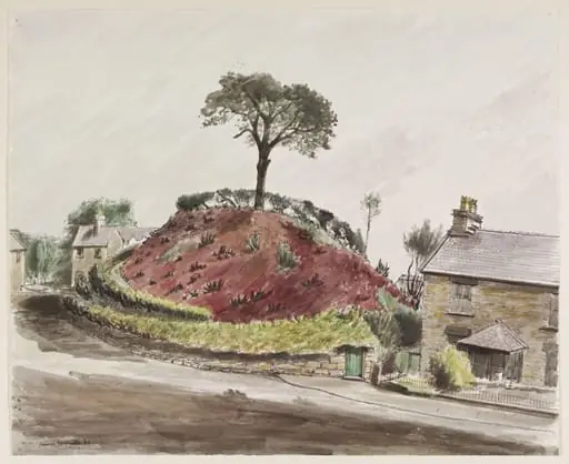 Tomen-y-Bala (Ancient Roman mound at Bala) Merionethshire, by Frances Macdonald