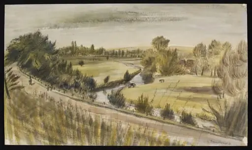 View near Enford, by Frances Macdonald