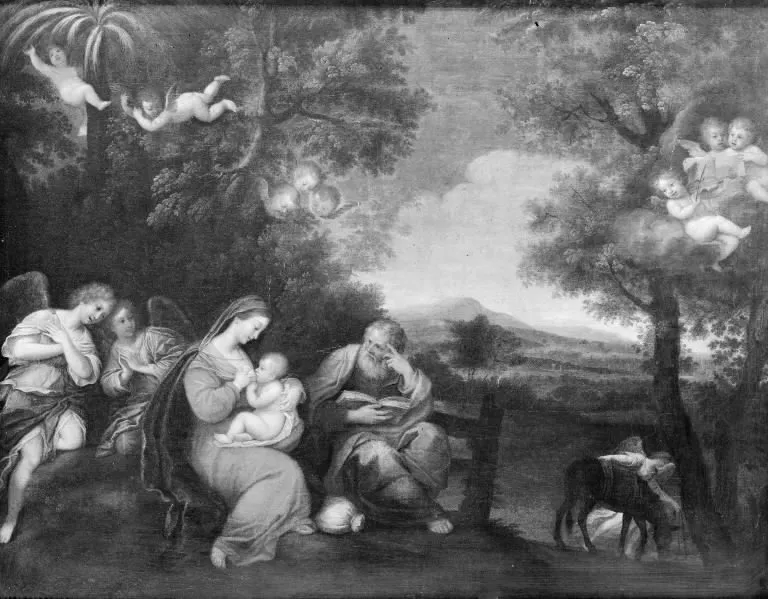 The Rest on the Flight into Egypt, by Francesco Albani, oil, 1626