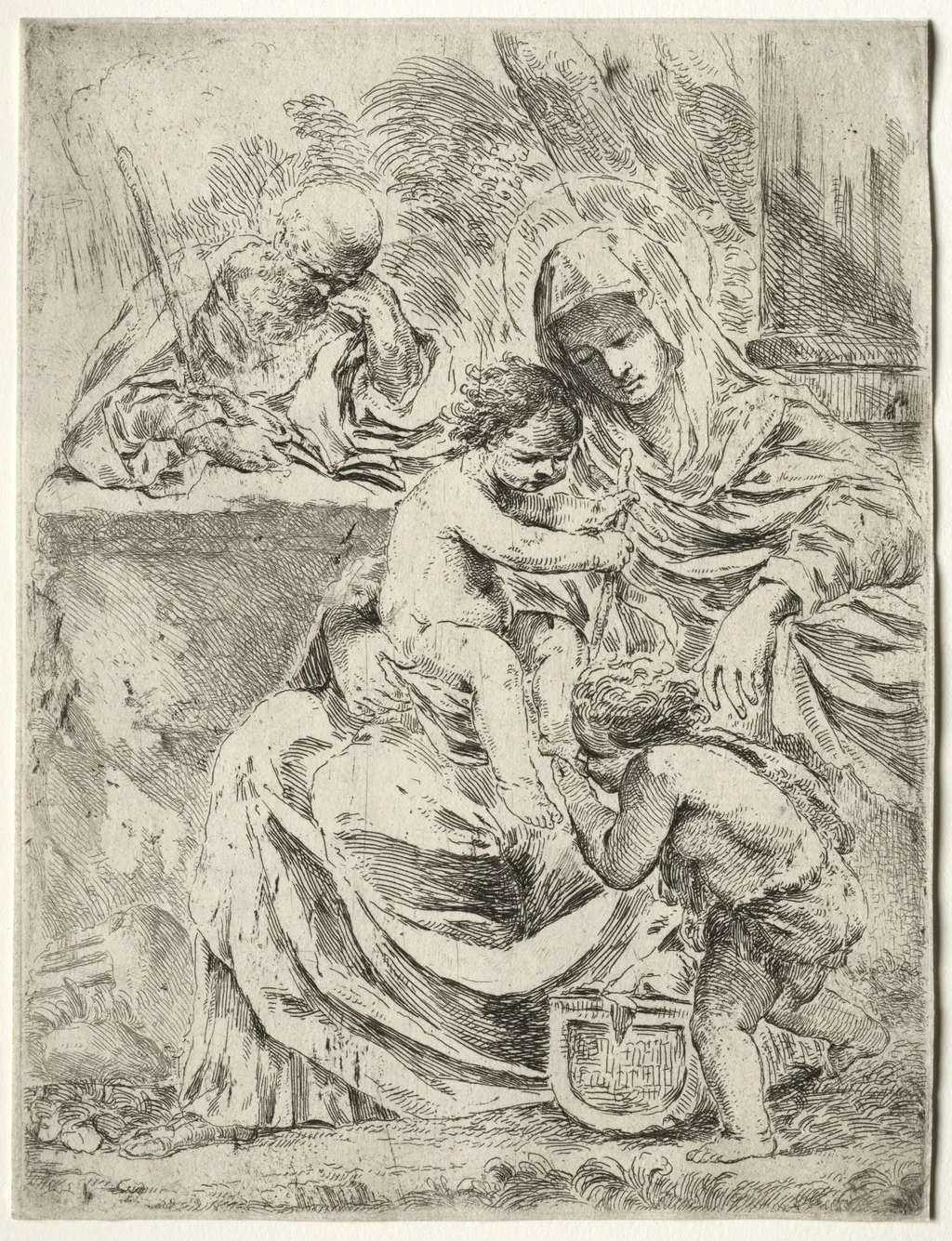 The Holy Family, by Francesco Amato, 1625
