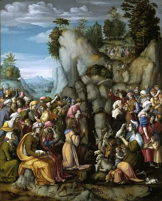 Moses Striking the Rock, by Francesco Bacchiacca