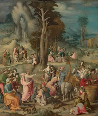 The Gathering of Manna, by Francesco Bacchiacca